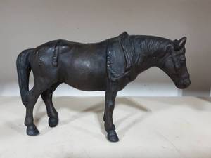 Large Work Horse Cast Iron Bank-7 Tall