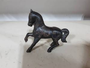 Small Cast Iron Horse Bank 4-14 Tall