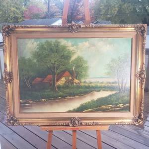 Fire in the Hearth Original Oil
