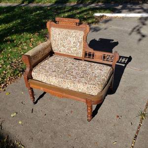 19th Century Eastlake Bustle Bench