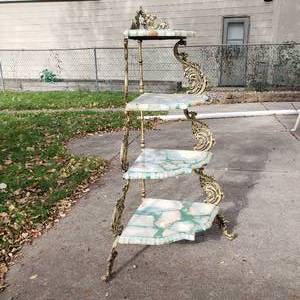 Elegant French Corner Etagere