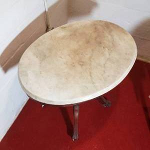 Vintage Marble Top Parlor Table