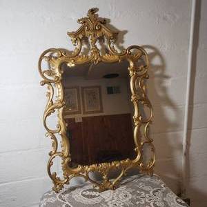 Gold Garlands Resin Wall Mirror
