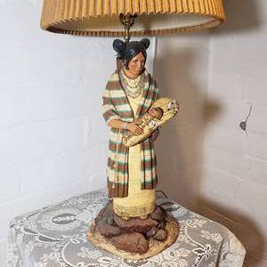 Native American Mother Table Lamp