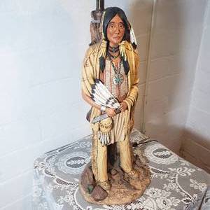 Native American Man Table Lamp