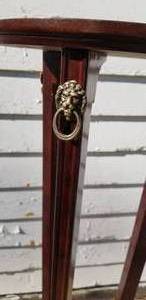 Tall Bombay Co Mahogany Plant Stand Pedestal