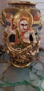 Satsuma Empress and 5 Elders Vase