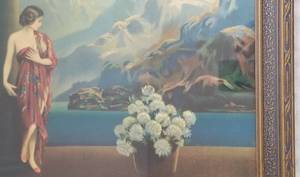 Vintage Art Deco Print in the spirit of Maxfield Parrish