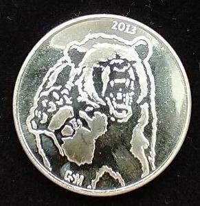 2013 1 Oz. Silver Round - Bull & Bear