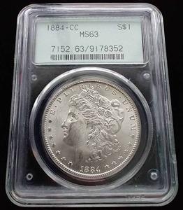 1884-CC Morgan Dollar - MS63