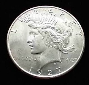 1927-S Peace Dollar