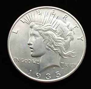 1935-S Peace Dollar