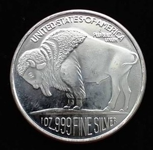 2015 1 Oz Buffalo Silver Round