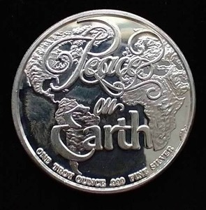 1 Oz Merry Christmas Silver Round