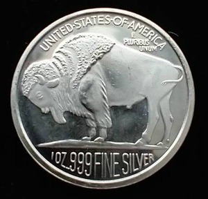 2015 1 Oz Buffalo Silver Round