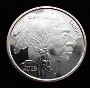 2015 1 Oz Buffalo Silver Round