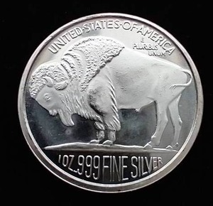 2015 1 Oz Buffalo Silver Round