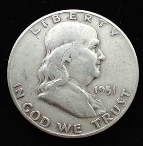 1951-D Franklin Half Dollar