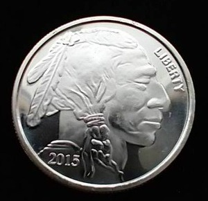 2015 1 Oz Buffalo Silver Round