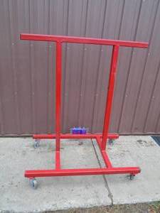 Rollling rack for wooddoorsetc or whatever. As shown