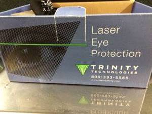 lot 39 image: MSRP $500 Super Cool Trinity Technologies Laser Eye Safety Protection Glasses Googles - Excellent Condition - In Original Box - Could Be NEW