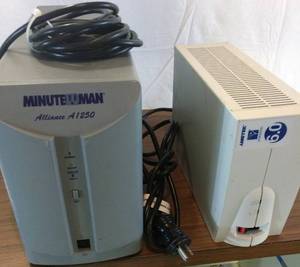 lot 57 image: MinuteMan Alliance A1250 UPS and Ametek Powervar 6.0 Power Conditioner - Both Excellent Working Condition