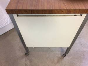 lot 18 image: VSI Facility Solutions Mobile Desk with Slide Out Side Table