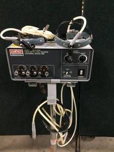 lot 31 image: Luxtec Universal Series 1600 Fiberoptics Quartz Halogen Fiber Optic Light Source With 3 Headpieces  Excellent Working Condition