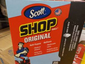 Scott Box of 200 Shop Towels...
