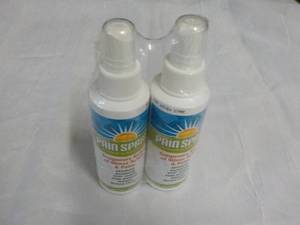 2 Bottles Pain Spray retail $12 ea...