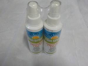 2 Bottles Pain Spray retail $12 ea...
