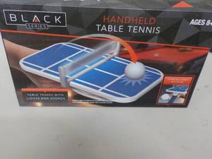 Black Handheld Table Tennis Game...