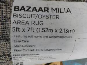 Bazaar Milia 5 ft x 7 ft Area Rug...