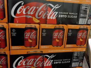 4 - 12 pkgs Coca Cola Orange Vanill...