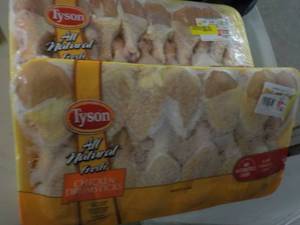 2 Frozen Pkgs Tyson Chicken Drumsti...