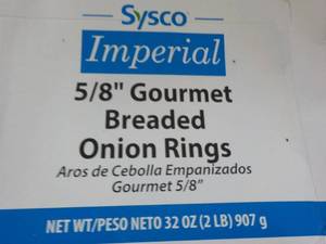32 oz Box Frozen Breaded Onion Ring...