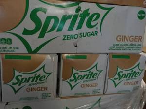 4 - 12 pkgs Sprite Ginger Zero Suga...
