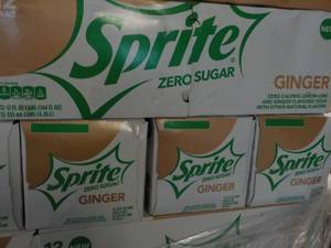 4 - 12 pkgs Sprite Ginger Zero Suga...