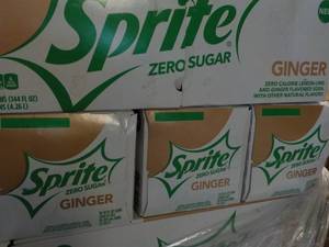 4 - 12 pkgs Sprite Ginger Zero Suga...