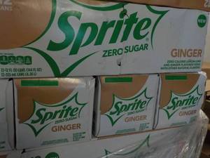 4 - 12 pkgs Sprite Ginger Zero Suga...