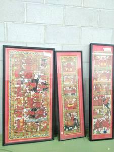 3 Pcs of East Indian Artwork