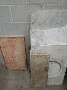 Several Miscellaneous Slabs of Marble