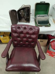 Two Vintage Electronics and Office Chair