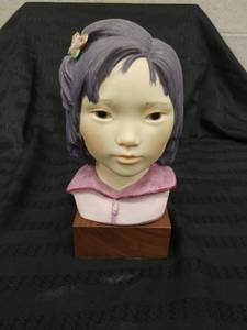 Lotus Blossom Girl Porcelain Bust by Cybis