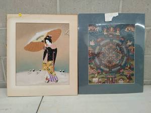 Two Asian Style Wall Art