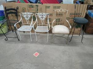 Collection Of 5 Metal Chairs