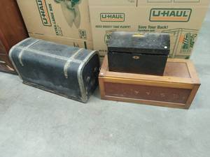 Three Vintage Trunks