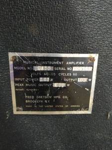 Pair Of Amps Made By Fred Gretsh