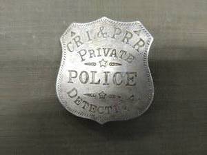 Old Private Detective Police Badge