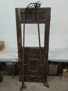 Vintage Door and Two Iron Dcor